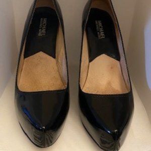 Michael Kors Black Patent Platform Heels